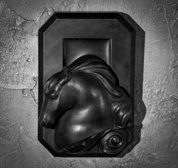 Horse Stone Plaque (Black)