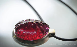 Ruby Sun God Pendant